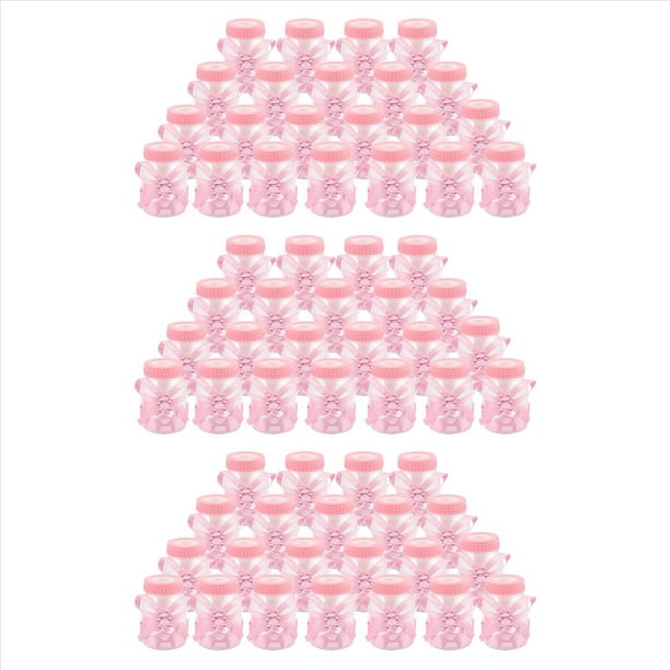 72 X BiberóN Mini BiberóN 4X9cm Rhinestone Oso Rosa Regalo de Regalo Niña Bautismo