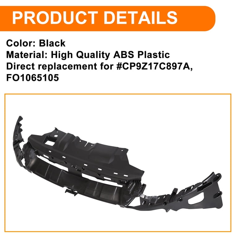 Par De Soportes De Parachoques Delanteros Para Ford Focus 2012-2019, Lado Conductor Y Pasajero, De Plástico Negro