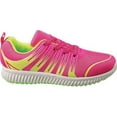 thumbnail image 2 of Josmo Fuchsia Lime Casual Trendy Toddler Girls' Sneakers, 2 of 5