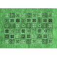 thumbnail image 1 of Ahgly Company Indoor Rectangle Oriental Emerald Green Modern Area Rugs, 7' x 9', 1 of 4