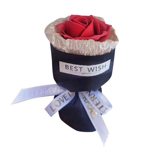 TIELUTT Mini Bouquet Dry Flower Soap Peony Flowers in Vase Hanging Flowers for Outdoors Wedding Wall Decorations Sympathy Cemetery Flowers Flowers for Wedding Cakes