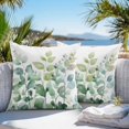 thumbnail image 4 of Outdoor Pillow Cover Ombre Green Leaf Set of 2 Waterproof Throw Pillowcases Watercolor Plant Decorative Patio Furniture Pillows for Couch Garden Indoor & Outdoor Use, 4 of 9