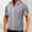 X009-Gray, variant on Goodtrade8 Mens Short Sleeve Shirts Zipper Pullover Summer with Pocket T Shirts for Men Hooded
