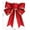 Red, variant on huayou Christmas Gold Glitter Multi Layer Wired Large Hanging Bow Ornament for Christmas Tree Fireplace Front Door Gift Arch Decoration