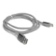 thumbnail image 3 of Cable de carga USB, cable de sincronización de datos trenzado resistente de 1 m, cable USB de eficiencia óptima, 3 of 9