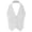 White, variant on HULIJA Women Halter Neck Notch Lapel Vest Backless Button Up Crop Tops Waistcoat Navy Blue M