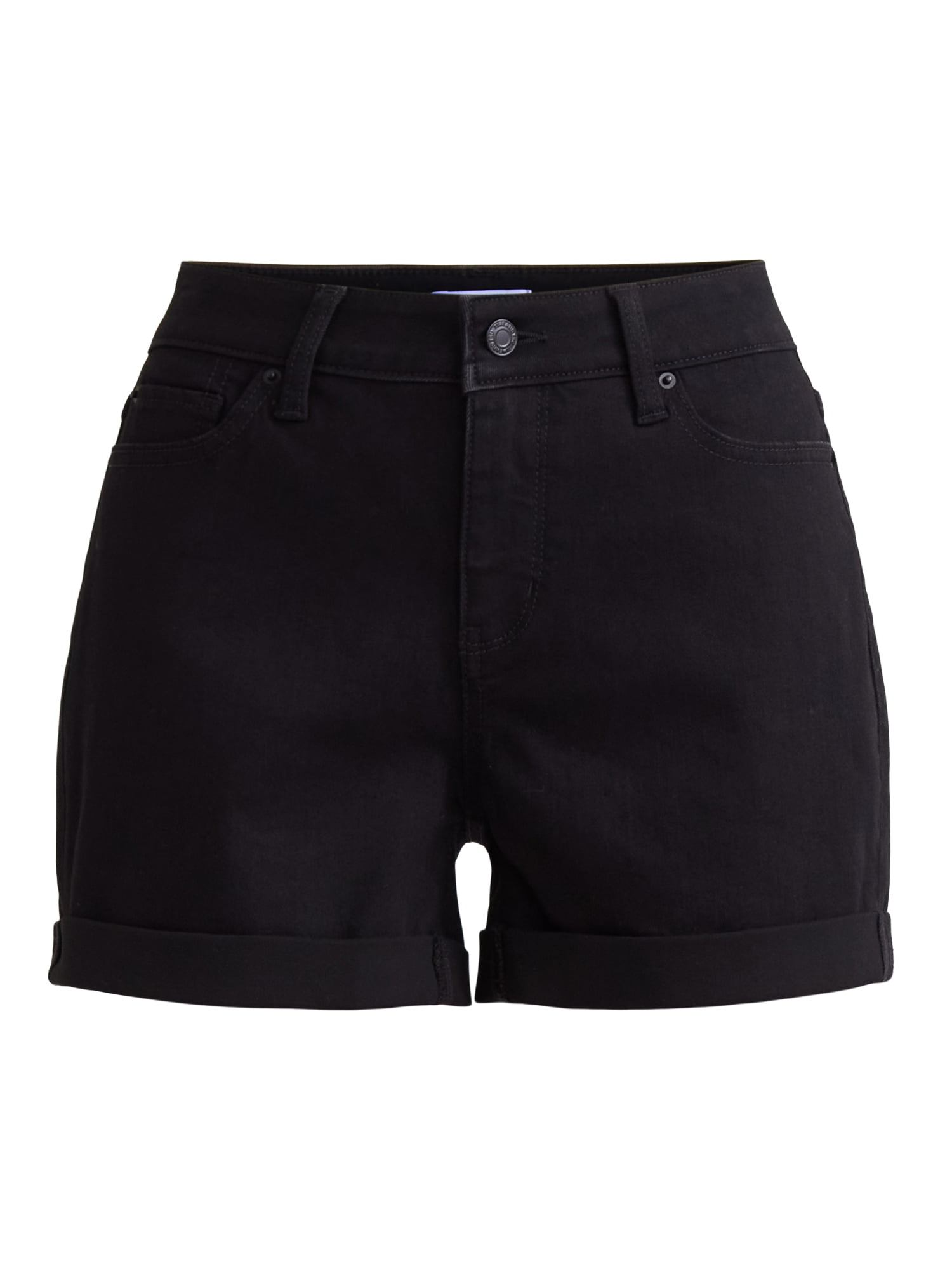Time and Tru Women's Mid-Rise Denim Short, 4" Inseam, Size 2-20