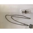 thumbnail image 3 of LAICAIW Bijoux Collier Croix Simple Pendentif en Acier Inoxydable pour Hommes Femmes avec Chaîne de Blé 22 24 Pouces, 3 of 5