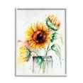 thumbnail image 4 of Stupell Modern Sunflowers Watercolor Style Bouquet Botanical & Floral Painting White Framed Art Print Wall Art, 4 of 5