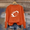 thumbnail image 2 of QASIEATN Fall Hoodless Pullover for Ladies Fashion Women's Bloody Print Loose Hooded Long Sleeve Sweatshirt Top, 2 of 4