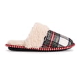 thumbnail image 5 of MUK LUKS Women's Frida Scuff Slippers - White Plaid, XL (11-12), 5 of 9