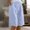*Light Blue, variant on ClodeEU Women's Linen Blend Knee Length Shorts,Casual Summer Bermuda Pants Light Blue,Womens Plus XXXL