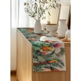 thumbnail image 5 of Table Runner 72 Inches Long for Kitchen Dining, Summer Botanical Dresser Scarf Farmhouse, Dining Table Decorations for Wedding/Parties, Tropical Plants Birds Farmhouse 14 x 72 In, 5 of 9