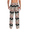 thumbnail image 2 of Men's Lightweight Pajama Bottoms Abstract Ribbon Pattern Stretch Elastic Waist Side Pockets Spring Fall, 2 of 7