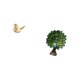 thumbnail image 5 of Figura de pájaros,Figura de pájaro dorado,decoración del hogar,estatua de animal,Figura de escritorio,Estante de estatua de pavo real para escritorio,decoración del hogar,Figura decorativa, 5 of 8
