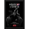 House of Cards TV Series Show 28x38 Large Black Wood Framed Movie Poster Art Print