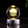 thumbnail image 1 of 4PCS LED Display Base Multicolor Changing Light Display Stand Powered by 3 AA Batteries for Crystals Glass Art - Mix Color, 1 of 8