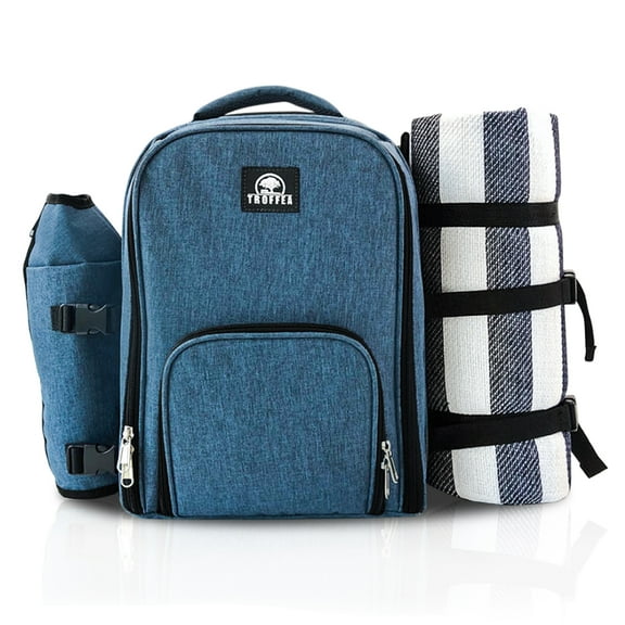 Troffea picnic backpack for 4