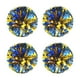 thumbnail image 1 of Soidarity Pompones de porristas de plástico de 4 Uds para actuaciones vibrantes, pompones de porristas ligeros y portátiles Animadoras oro mezclado azul, 1 of 6