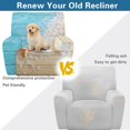 thumbnail image 5 of Renewold Starfish Beach Wood Grain Oversized Recliner Cover Stay in Place Lazy Boy Recliner Chair Cover 4 Pieces Washable Reclining Seat Cover for Home Coastal Decoration, 5 of 8