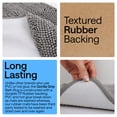 thumbnail image 4 of GORILLA GRIP Chenille Bath Rug 24x17, Rubber Back Quick Dry Washable Microfiber Bathroom Mats, Grey, 4 of 10