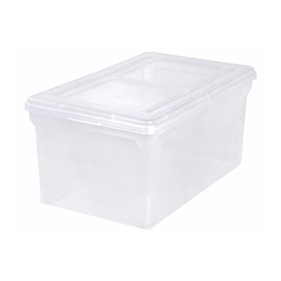 IRIS Storage box, for hanging files for Letter A Size (8.5 in x 11 in) - 11 gal - clear