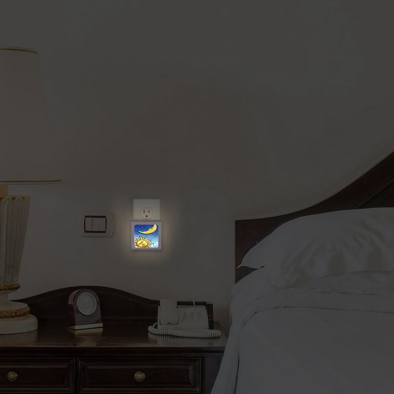 AUVON Plug-in LED Motion Sensor Night Light, Warm White LED Nightlight with  Dusk to Dawn Sensor, Motion Sensor, Adjustable Brightness for Bedroom