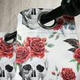 thumbnail image 4 of Ambesonne Rose Grommet Curtain, Watercolor Gothic, 50" x 54", Vermilion Black Green, 4 of 6