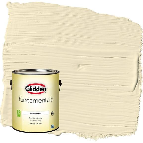 Glidden Fundamentals Soleil / Yellow Semi-Gloss Interior Paint, 1 Gallon