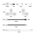 thumbnail image 4 of Conector Broche Para Unir Tira Led Rgb 4 Pines 10mm 95 Pzs, Blanco, Negro, 4 of 5