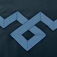 thumbnail image 3 of Miller Embroidered Duvet Cover Set, Long-Staple Cotton, Full/Queen, Navy Blue, 3 of 3