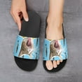 thumbnail image 6 of GZHJMY Stylish Slides for Women Men, Cat and Fish Collage Soft Flexible Slip-on Sandals Slippers, 6 of 7