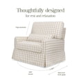 thumbnail image 3 of Namesake Crawford Chair and a Half Pillowback Swivel Glider, 3 of 7