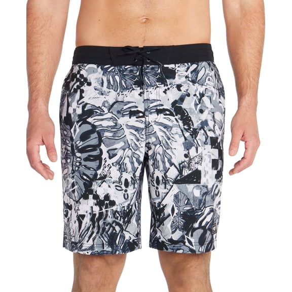 Speedo Men Regular fit Board Shorts Swimwear Small Black Floral