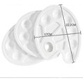 thumbnail image 4 of 3 Pieces White Oval Plastic Paint Palette, 4 of 4