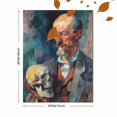 thumbnail image 3 of Qisvanset Simple Human Portrait Canvas Print 12x16 Inch Hotel Lobby Art, 3 of 8