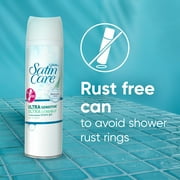 Gillette Satin Care Ultra Sensitive Womens Shaving Gel Twin Pack, Fragrance-Free, 14 oz