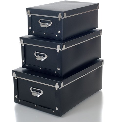Trademark Home Retro Storage Boxes, 3Pack