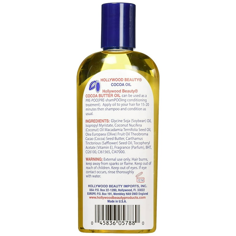 HOLLYWOOD BEAUTY Cocoa Butter Oil (8oz) HOLLYWOOD BEAUTY Cocoa Butter Oil (8oz)