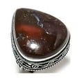 thumbnail image 2 of Natural Boulder Opal Gemstone Handmade 925 Sterling Silver Jewelry Ring S.7, 2 of 2