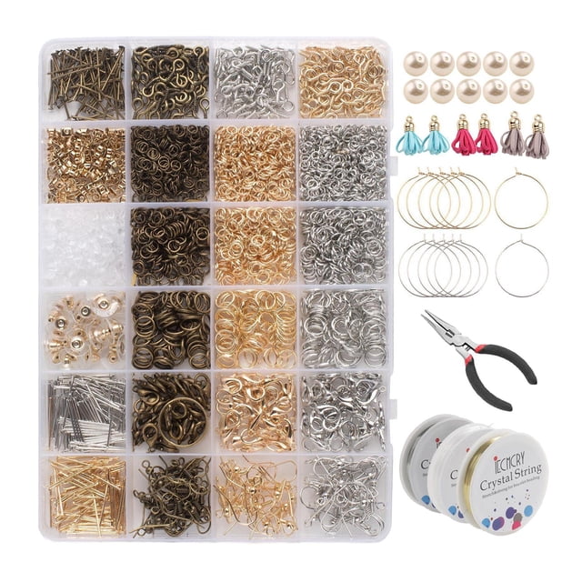 Ganchos para pendientes Hugo 995 piezas Suministros para pendientes DIY Herramientas de fabricación