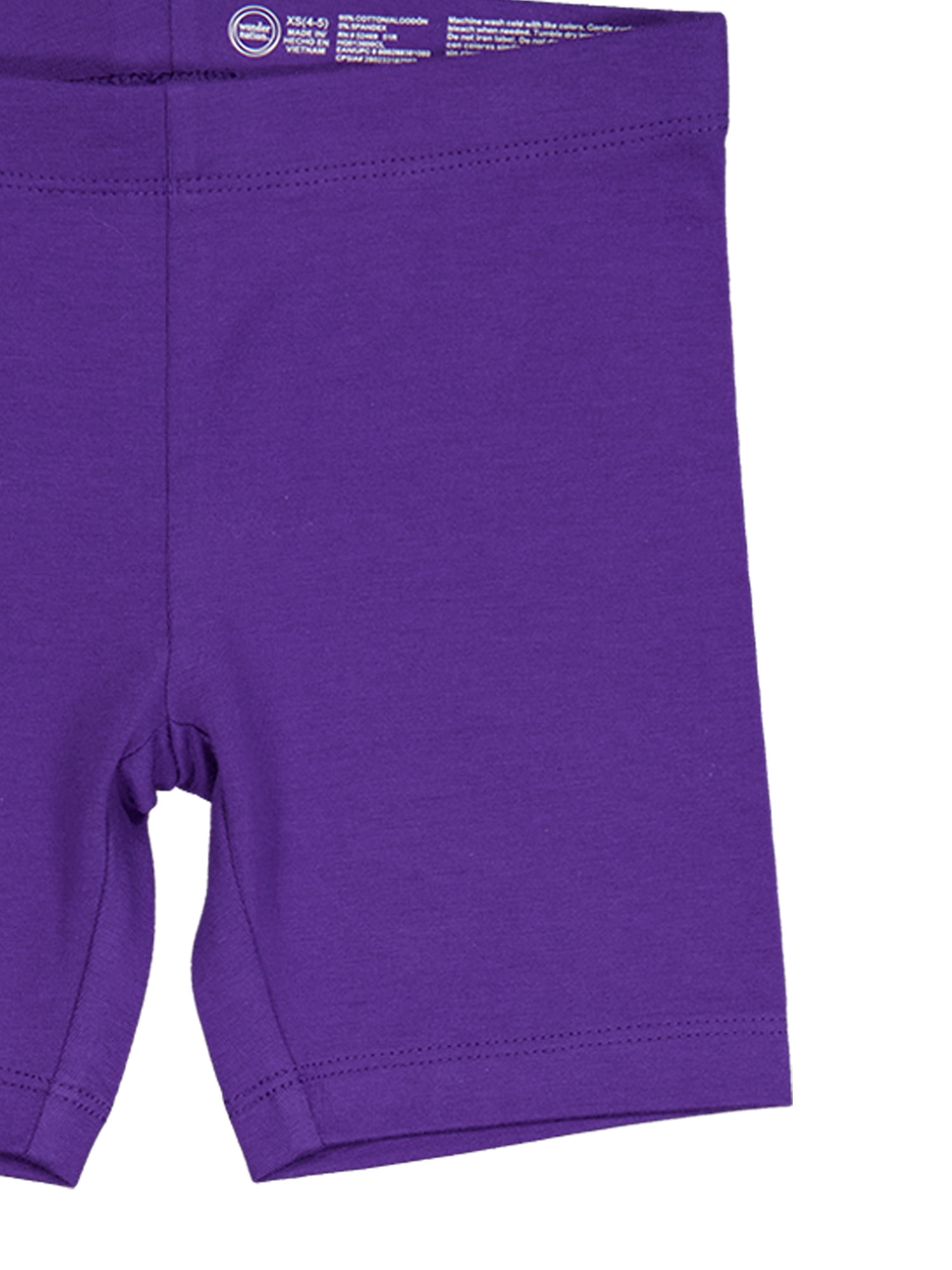 Wonder Nation Girls Bike Short, 6-Pack, Sizes 4-18 & Plus