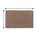 thumbnail image 2 of Knightsbridge Linear 220 GSF Reversible Bath Rug 17 x 24 - Natural, 2 of 2