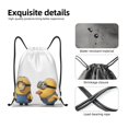 thumbnail image 4 of Pofeuu Minions for Water-Resistant 210D Drawstring Bag Compact Foldable Design Gym Yoga Travel Essentials Lightweight Carryall-Medium, 4 of 6