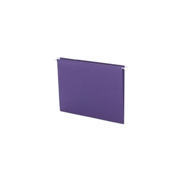 Smead Color Hanging Folders with 1/3-Cut Tabs 11 Pt. Stock Purple 25/BX 64023