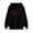 Black, variant on Ynynloco Heart Print Hoodies for Women Valentine'S Day Long Sleeve Tops with Drawstring Hooded Spring Autumn Sweatshirt with Pocket