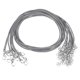 thumbnail image 1 of 10uds Encerado Collar Cordón A Granel, 16 Pulgadas y 1,5mm Diámetro Collar Cadena Cuerda con Cierre para Colgantes, Pulseras, Joyería Fabricación, Gris, 1 of 6