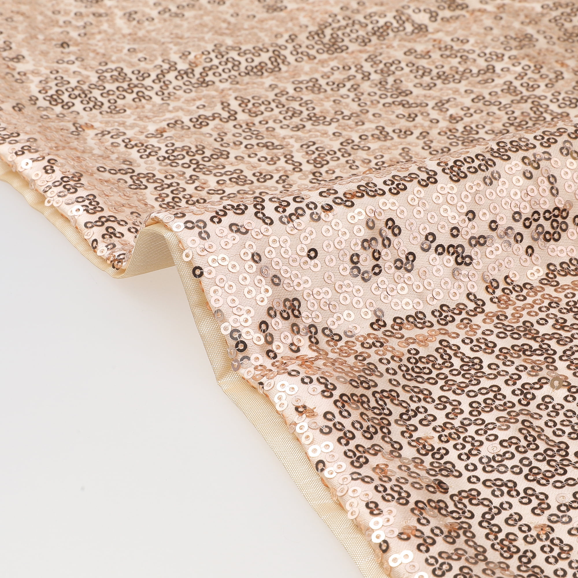 Unique Bargains Sequin Throw Pillow Covers 2 Glitter Decorative Pillow Cases Cushion Cover Rose Gold 16" x 16"