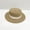 Khaki, variant on Helii Men Women Wide Brim Boater Hat – Flat Crown Panama Straw Sun Hat with Grosgrain Ribbon, UPF 30 Foldable Summer Beach Cap for Men Women Vacation Travel Black,One Size