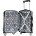 thumbnail image 3 of Rockland London Hardside Spinner Wheel Luggage, Carry-On 20-Inch and Tote 14-Inch, Silver, 3 of 6